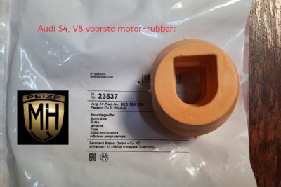 Audi S4 motor rubber